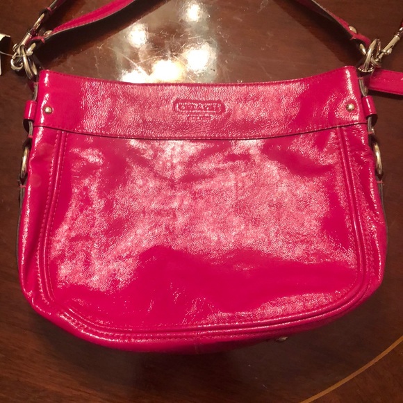 Coach Bags Coach Patent Pink Silver Convertible Zoe Bag Poshmark